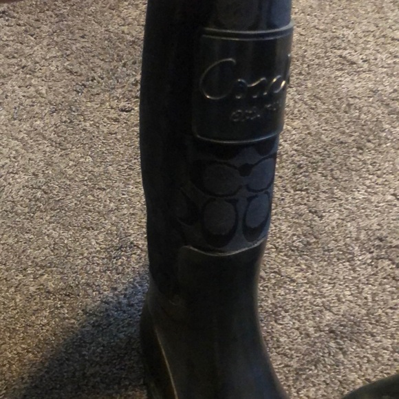 Coach rain boots black - Picture 1 of 4
